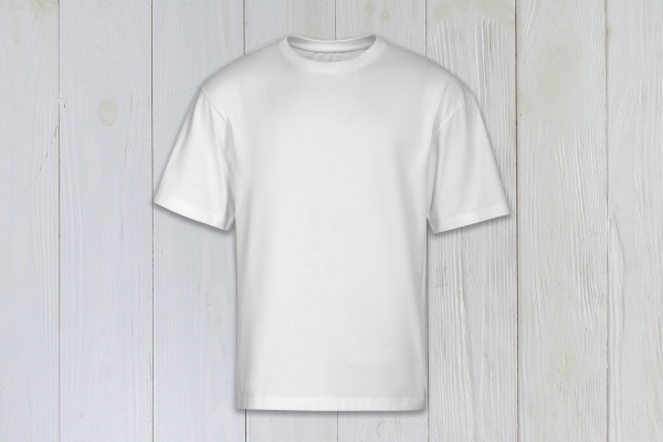 T-Shirt Kinder weiß unbedruckt