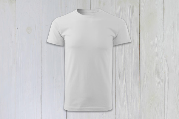 T-Shirt Herren weiß unbedruckt