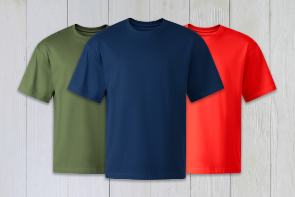 T-Shirt Set Kinder Bunt 3 Stück unbedruckt